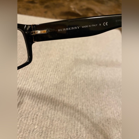 🇮🇹Burberry~Black/Plaid Signature Clear Eyeglasses with Fabric Clamshell Case - Picture 6 of 16